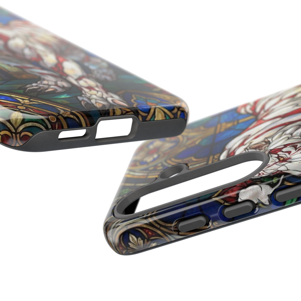 MOUMONS0011 special Stained Glass Phone Case — Protective Tough Case with Gothic Cathedral Design