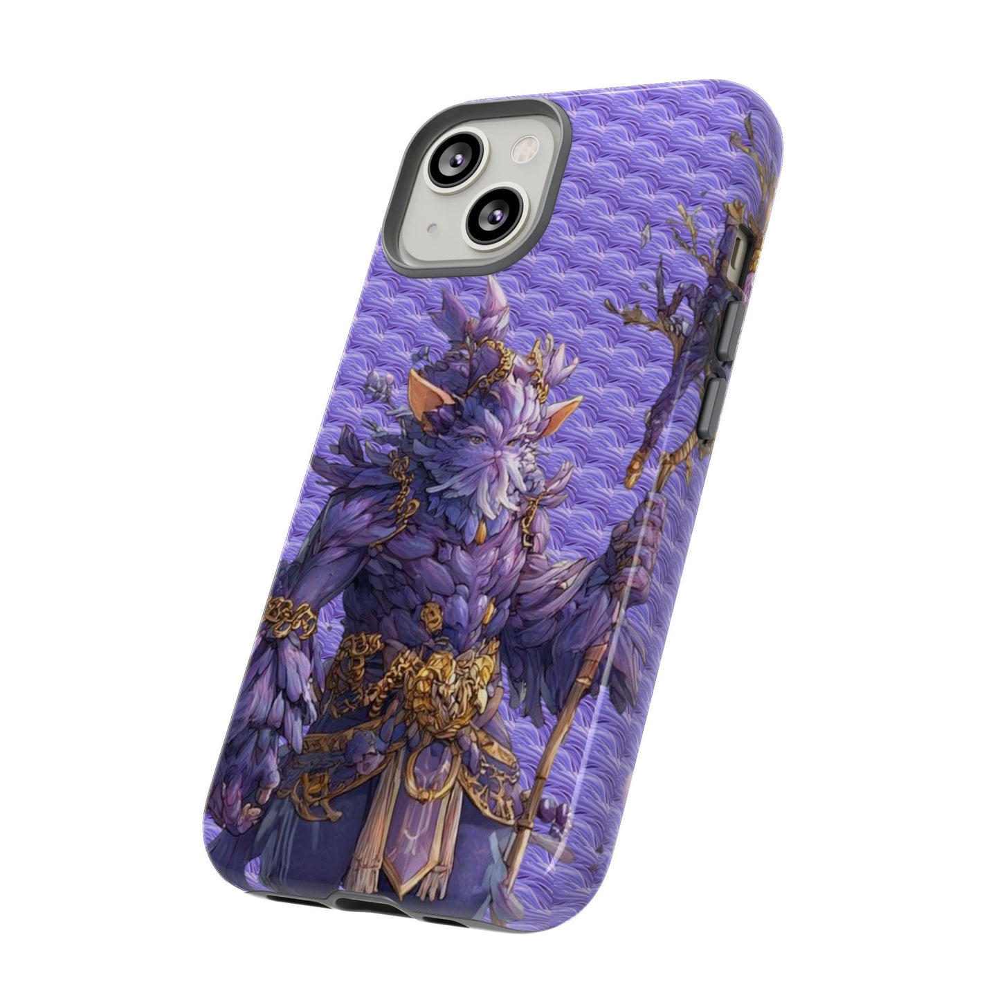 MOUMONS004 Purple Fantasy Warrior Phone Case – "Smoothie Waguizi" Art Protective Cover