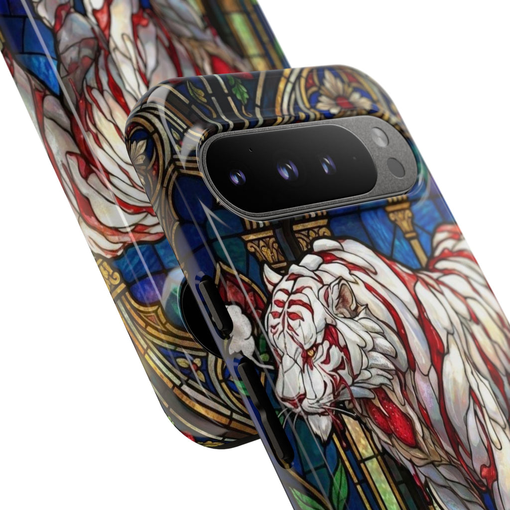 MOUMONS0011 special Stained Glass Phone Case — Protective Tough Case with Gothic Cathedral Design