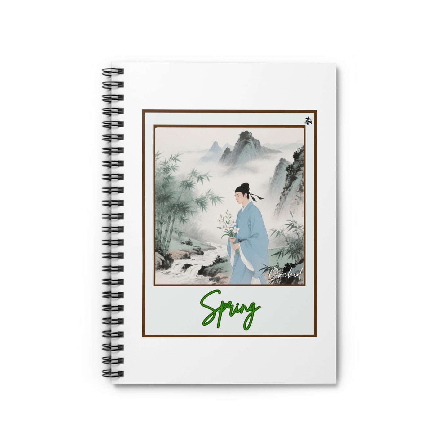 Spring-Themed Spiral Notebook, Journal, Notepad, Gift for Writers, Spring Decor, Nature Lover's Notebook