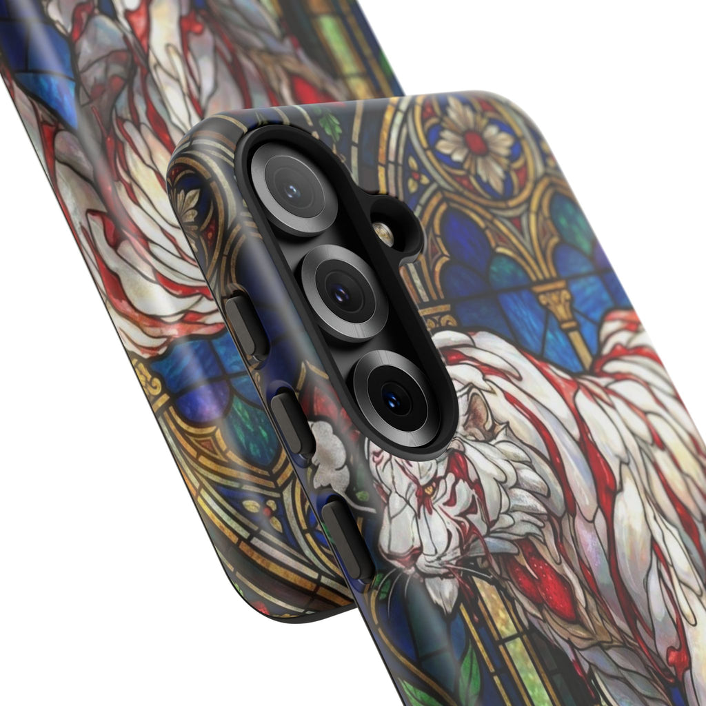 MOUMONS0011 special Stained Glass Phone Case — Protective Tough Case with Gothic Cathedral Design