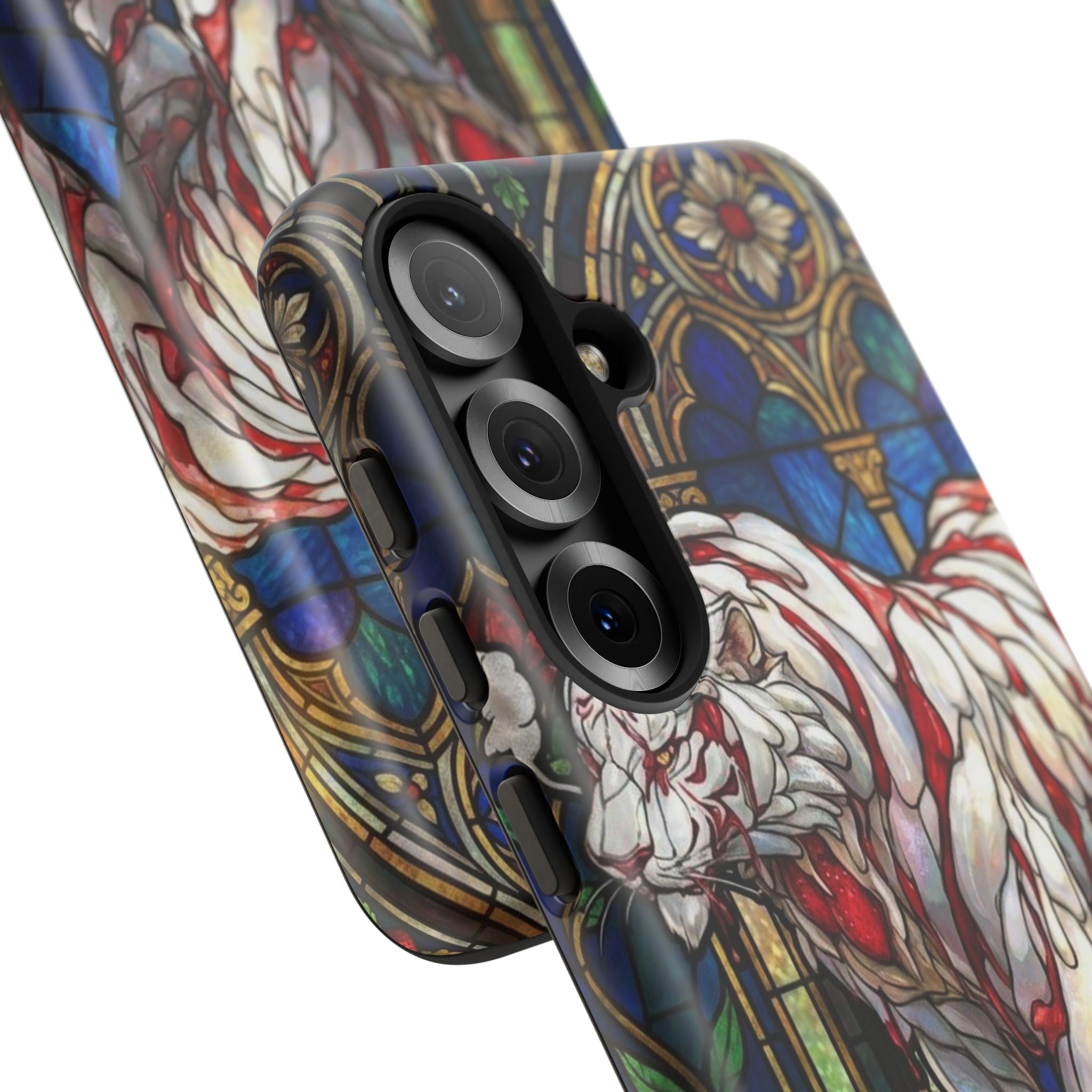 MOUMONS0011 special Stained Glass Phone Case — Protective Tough Case with Gothic Cathedral Design