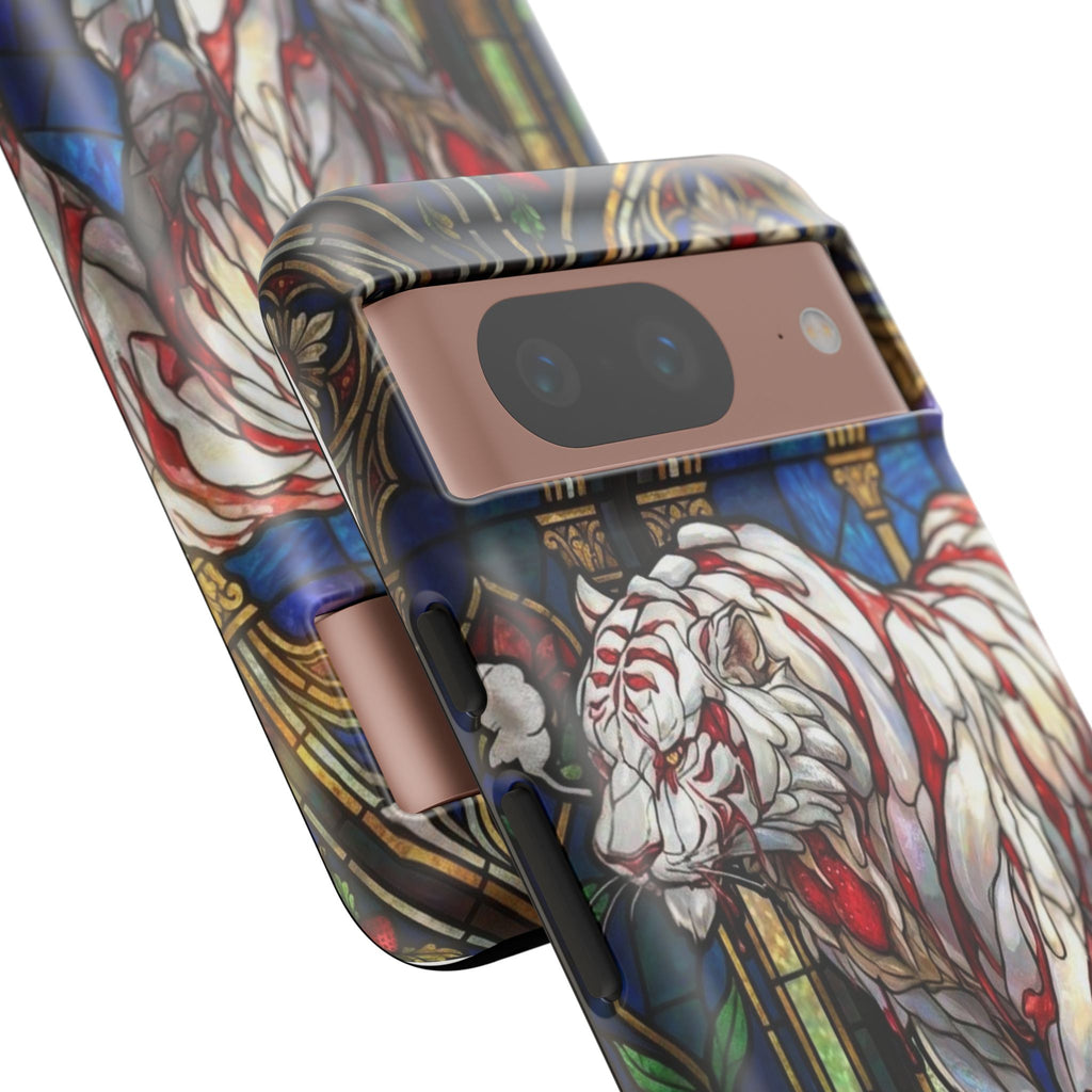 MOUMONS0011 special Stained Glass Phone Case — Protective Tough Case with Gothic Cathedral Design