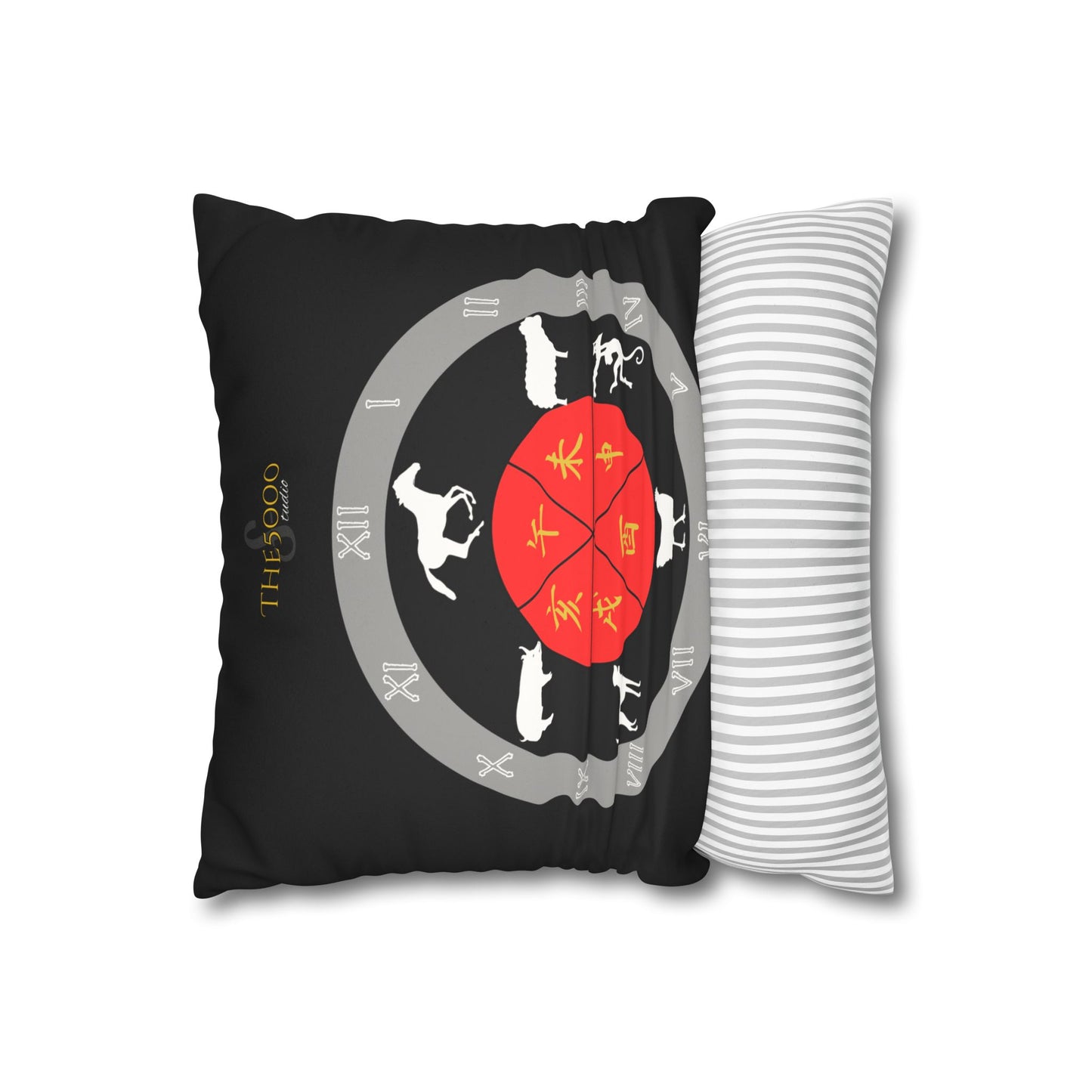 Faux Suede Zodiac Pillowcase, Chinese Zodiac Home Decor, Astrology Throw Pillow, Gift for Astrologers, Horoscope Cushion Cover