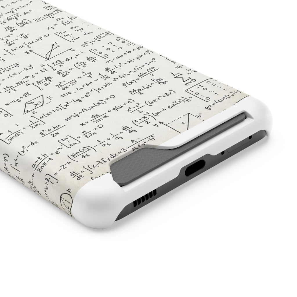 A001 Math Formula Phone Card Case — Scientific Equations Card Holder Phone Case