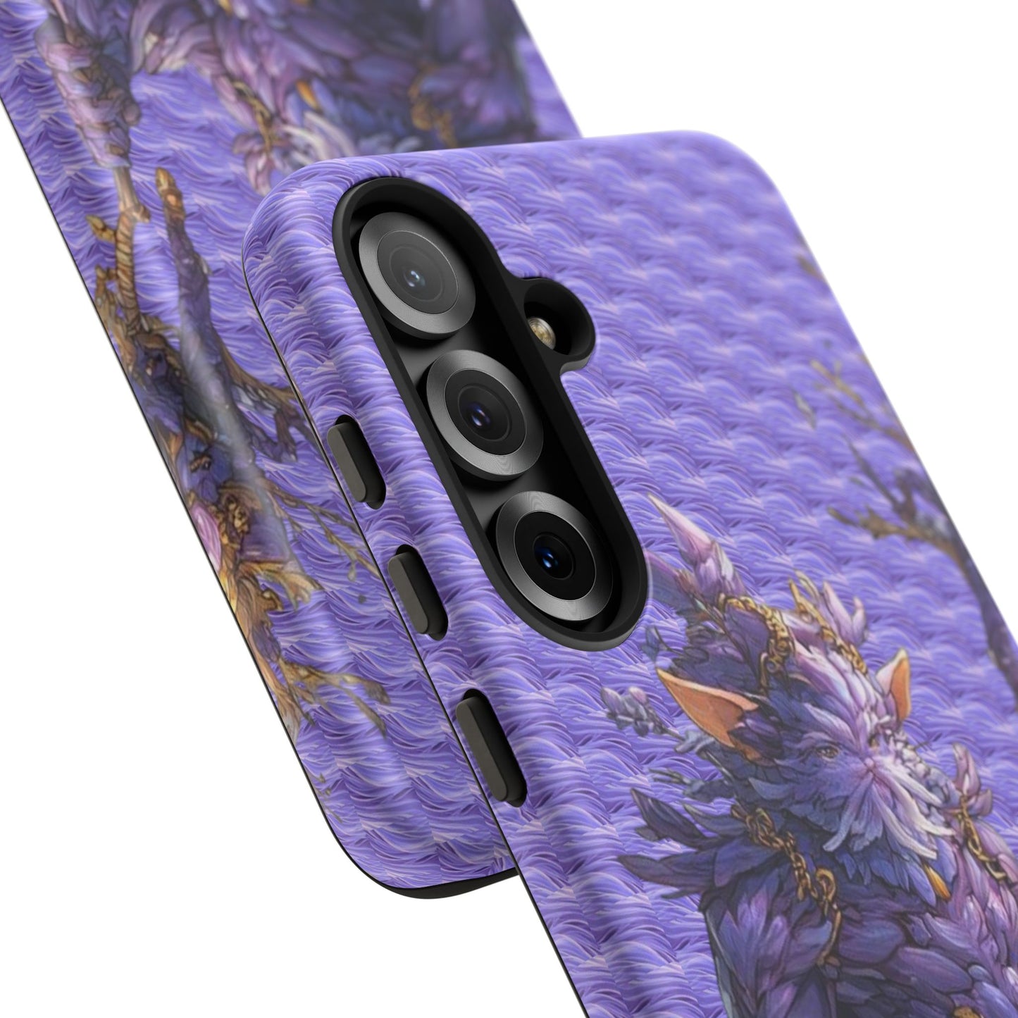 MOUMONS004 Purple Fantasy Warrior Phone Case – "Smoothie Waguizi" Art Protective Cover