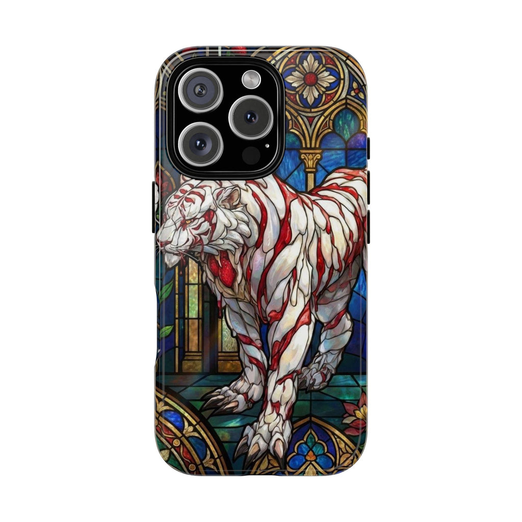 MOUMONS0011 special Stained Glass Phone Case — Protective Tough Case with Gothic Cathedral Design