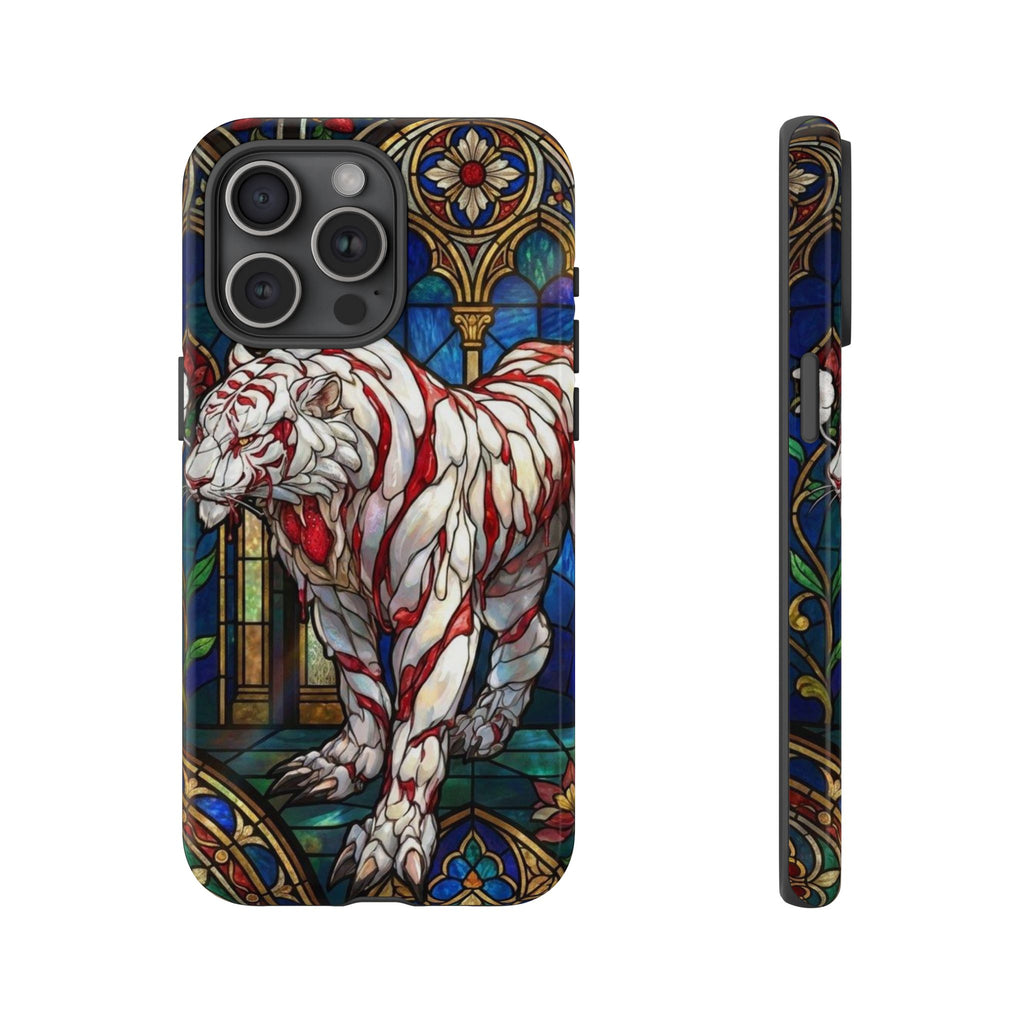 MOUMONS0011 special Stained Glass Phone Case — Protective Tough Case with Gothic Cathedral Design
