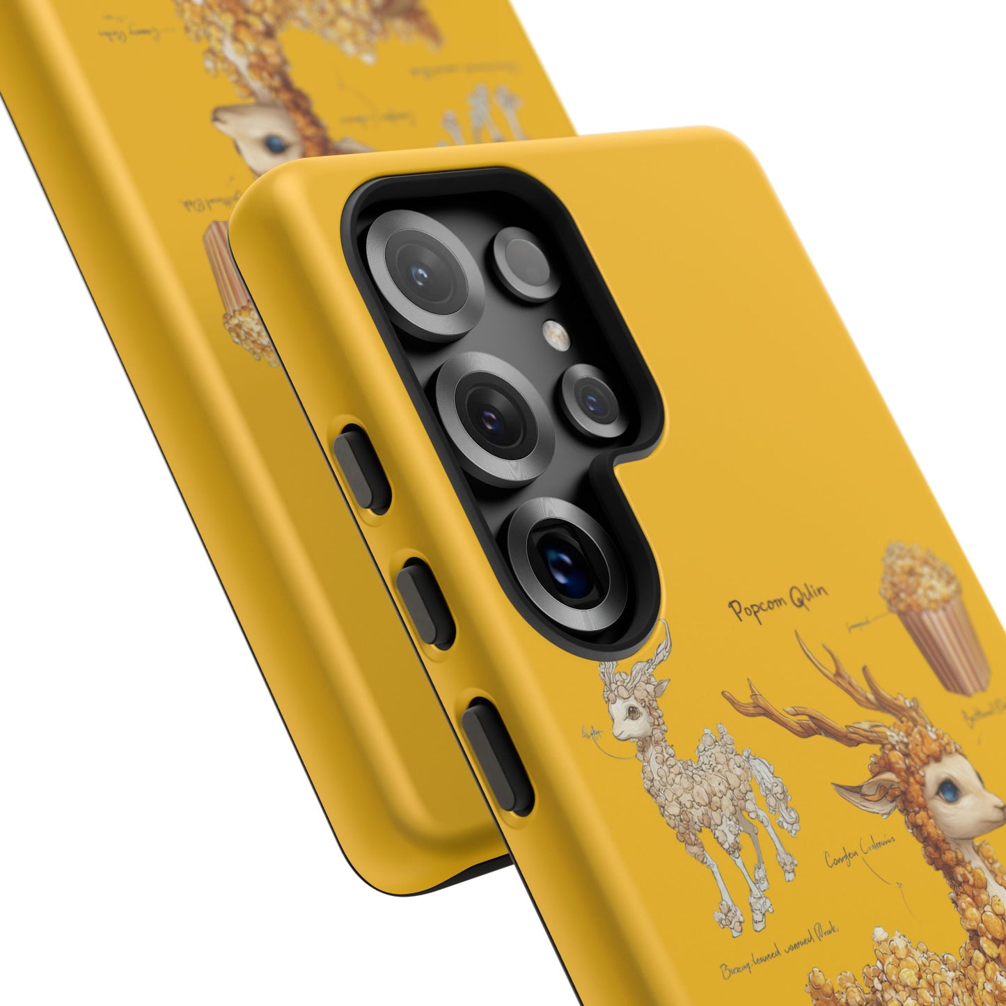 MOUMONS001 Popcorn Deer Phone Case – Cute Kawaii Snack Animal Protective Cover