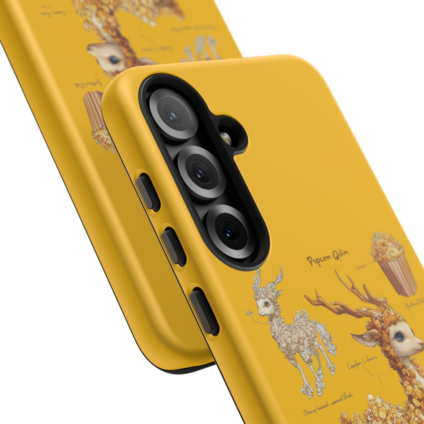 MOUMONS001 Popcorn Deer Phone Case – Cute Kawaii Snack Animal Protective Cover