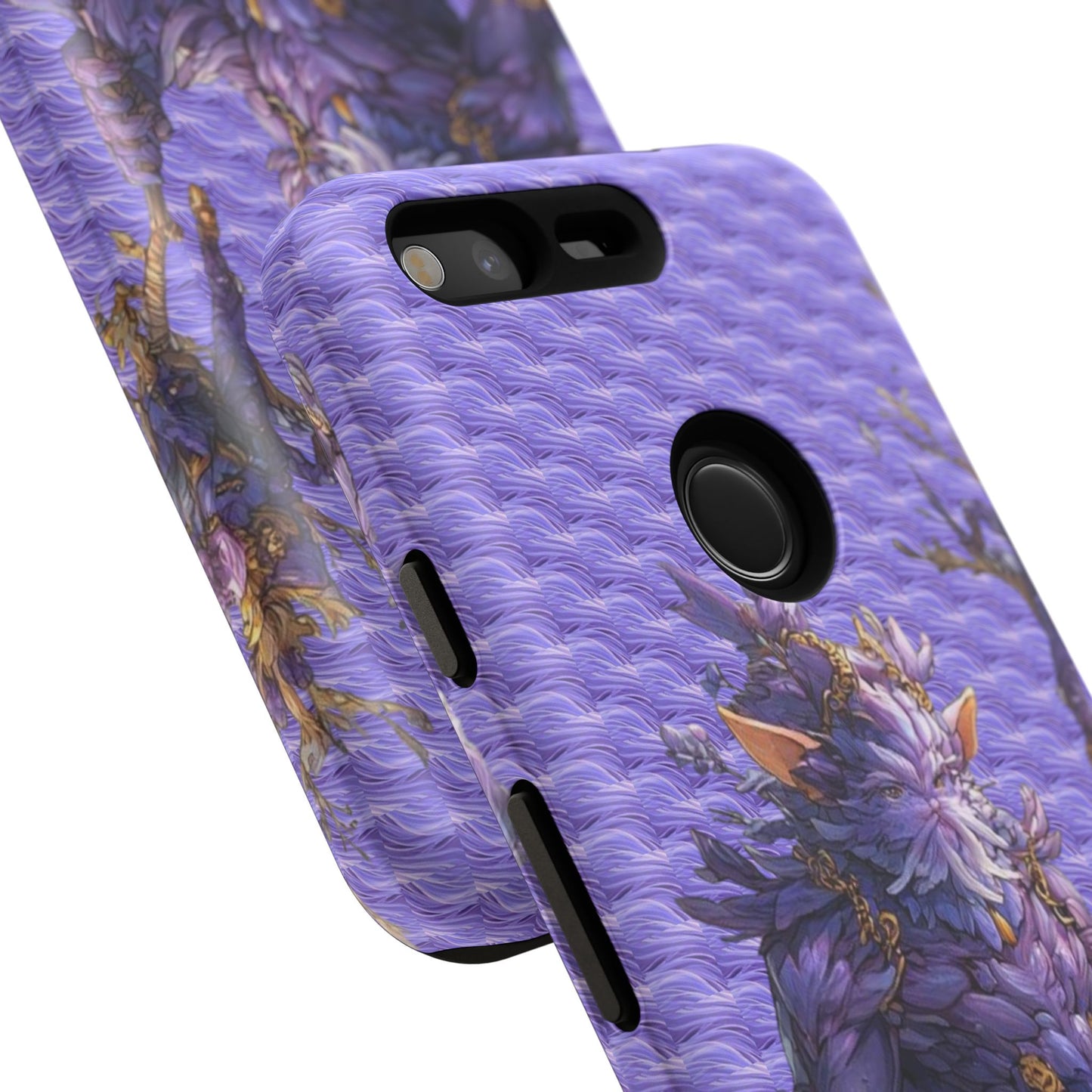 MOUMONS004 Purple Fantasy Warrior Phone Case – "Smoothie Waguizi" Art Protective Cover