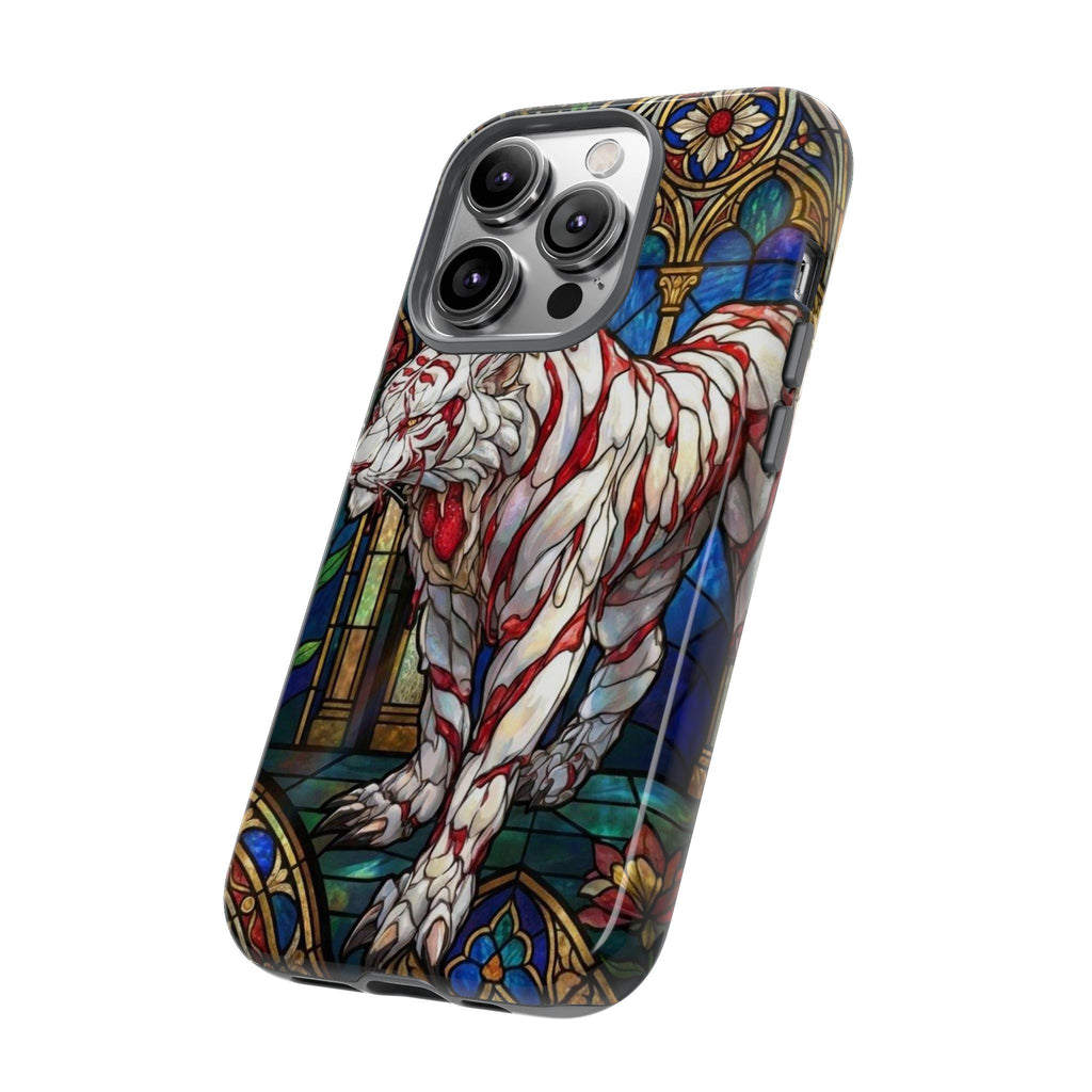 MOUMONS0011 special Stained Glass Phone Case — Protective Tough Case with Gothic Cathedral Design