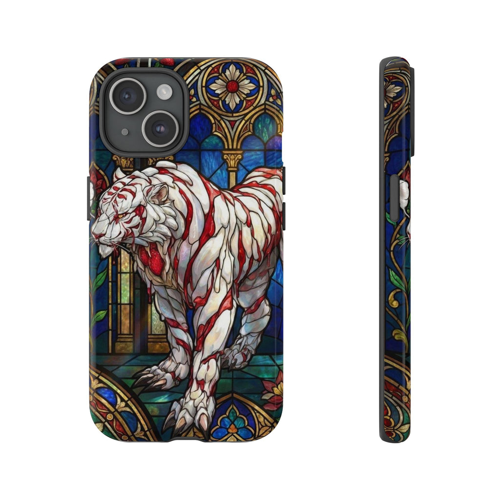 MOUMONS0011 special Stained Glass Phone Case — Protective Tough Case with Gothic Cathedral Design
