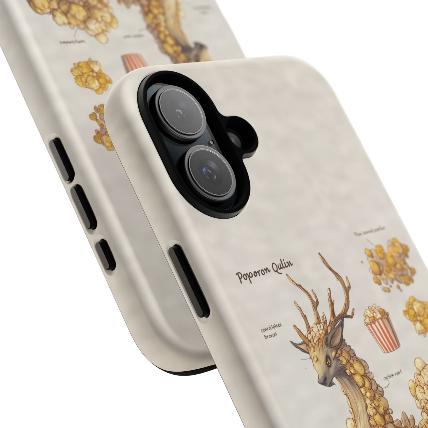 MOUMONS002 Popcorn Quill Phone Case — Cute Popcorn Creature Protective Cover