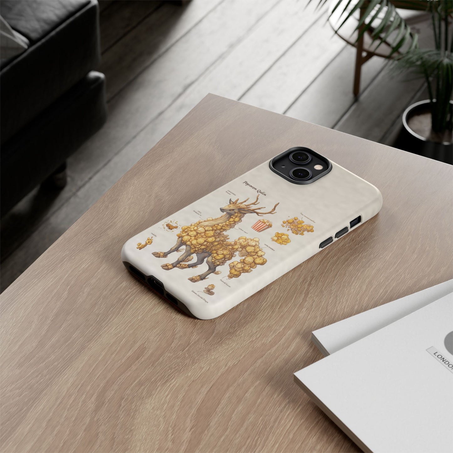 MOUMONS002 Popcorn Quill Phone Case — Cute Popcorn Creature Protective Cover