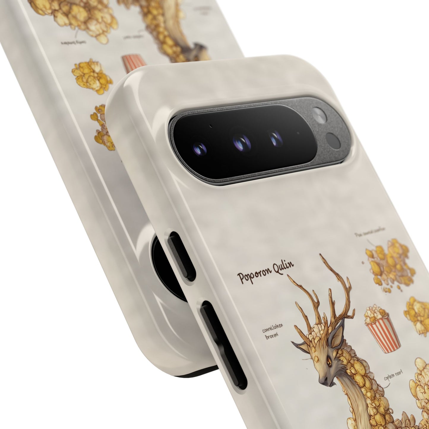 MOUMONS002 Popcorn Quill Phone Case — Cute Popcorn Creature Protective Cover