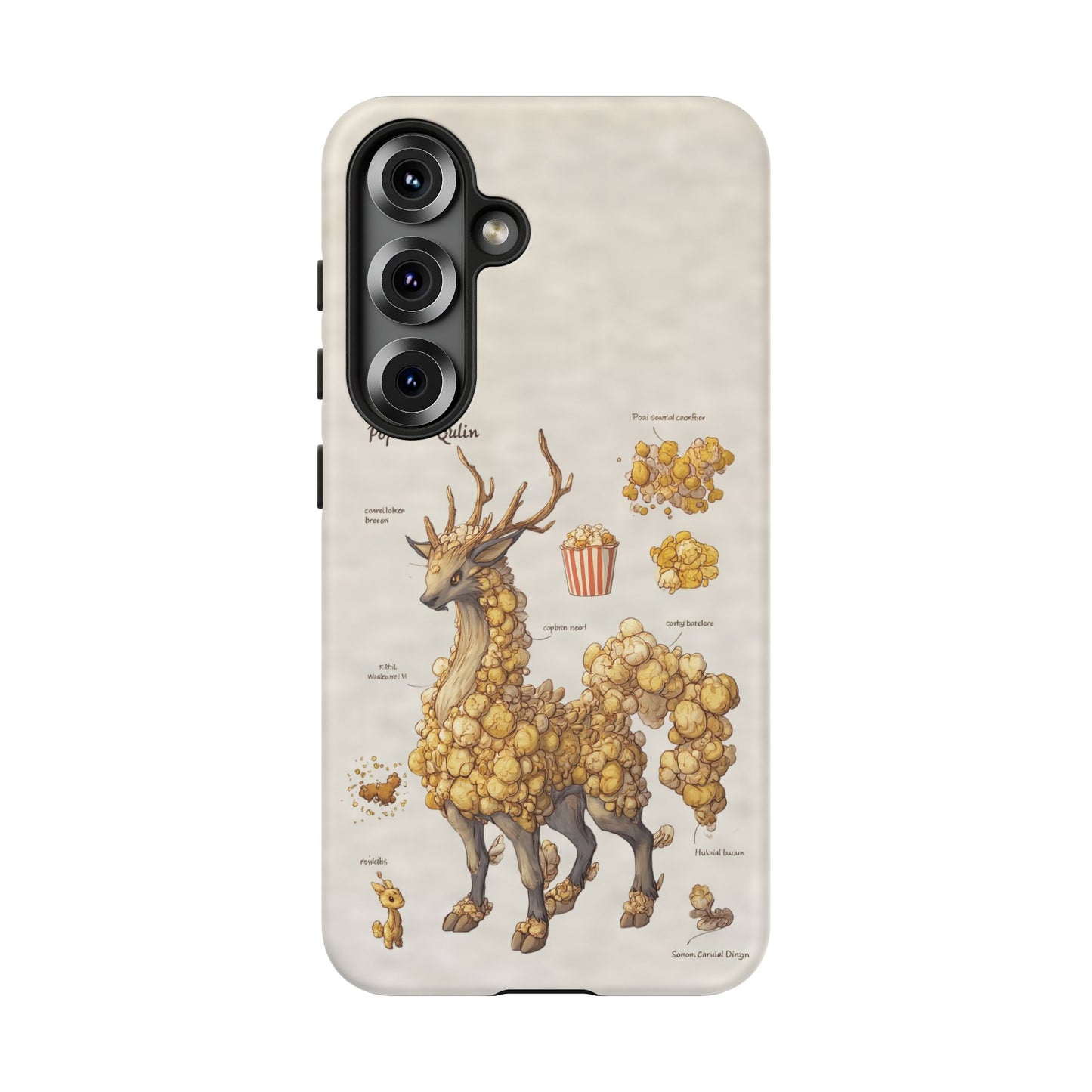 MOUMONS002 Popcorn Quill Phone Case — Cute Popcorn Creature Protective Cover