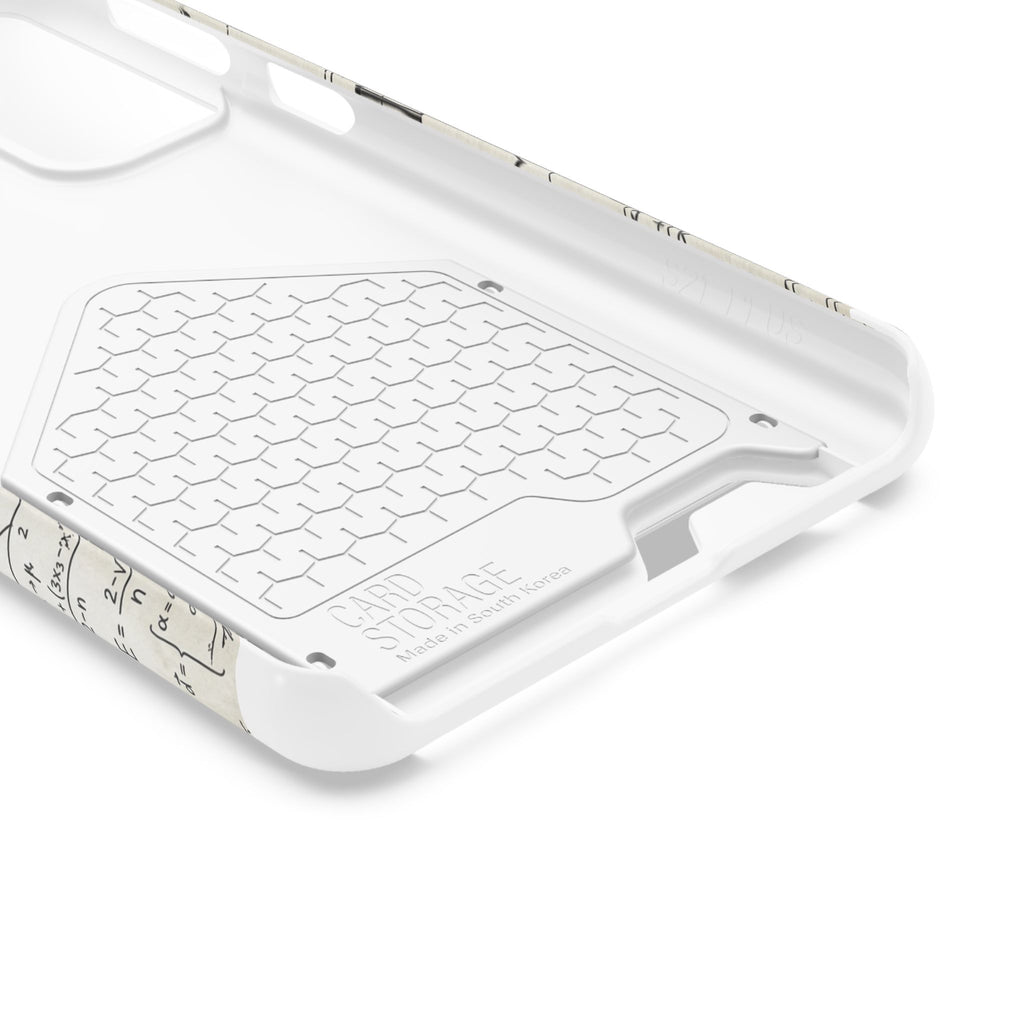 A001 Math Formula Phone Card Case — Scientific Equations Card Holder Phone Case