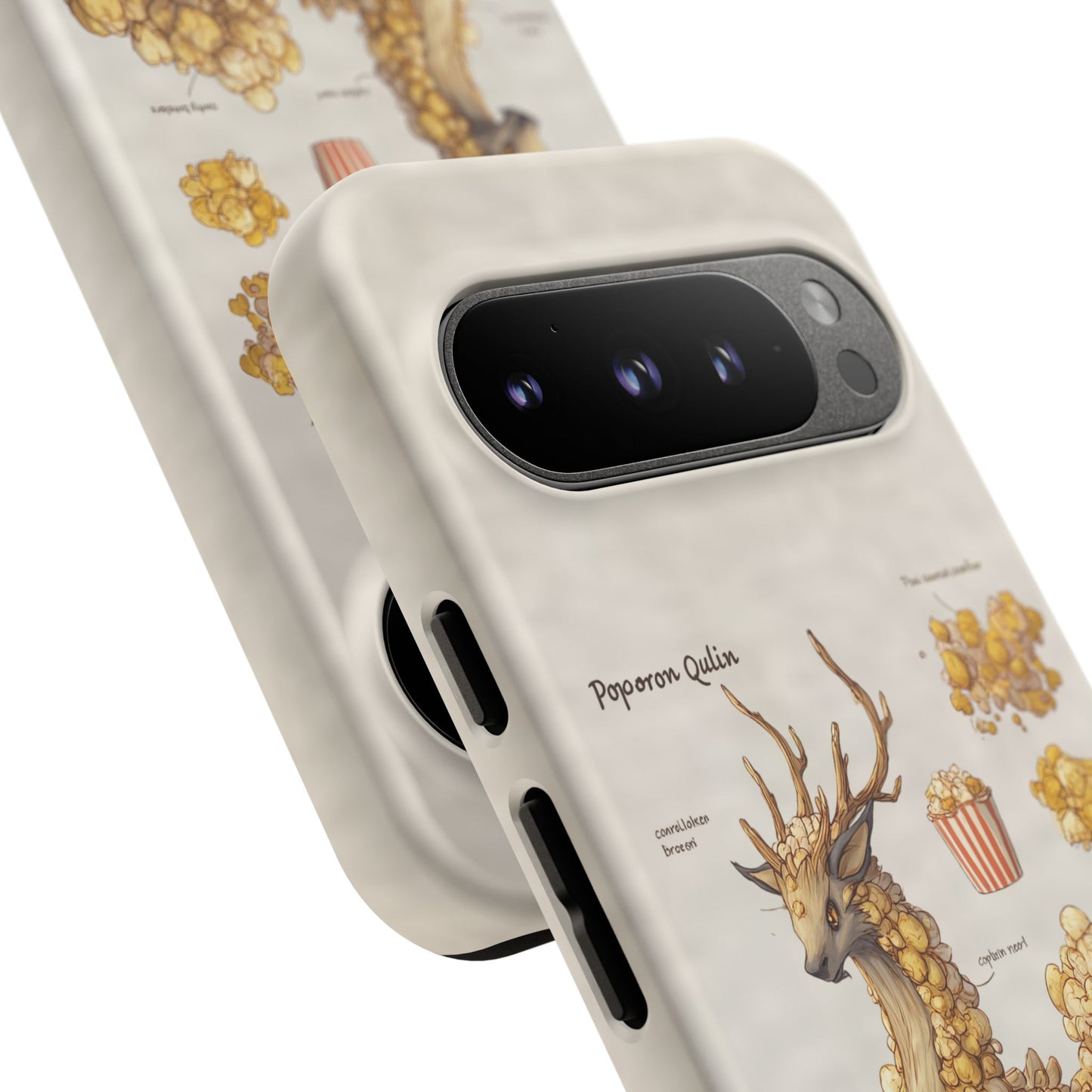 MOUMONS002 Popcorn Quill Phone Case — Cute Popcorn Creature Protective Cover