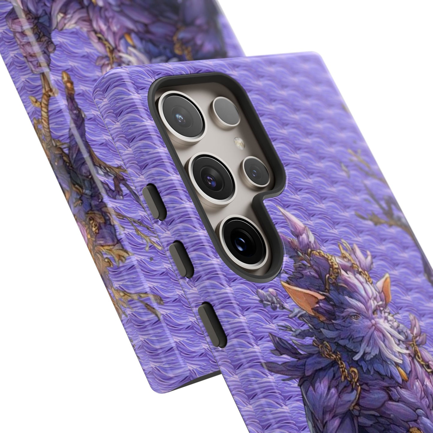 MOUMONS004 Purple Fantasy Warrior Phone Case – "Smoothie Waguizi" Art Protective Cover