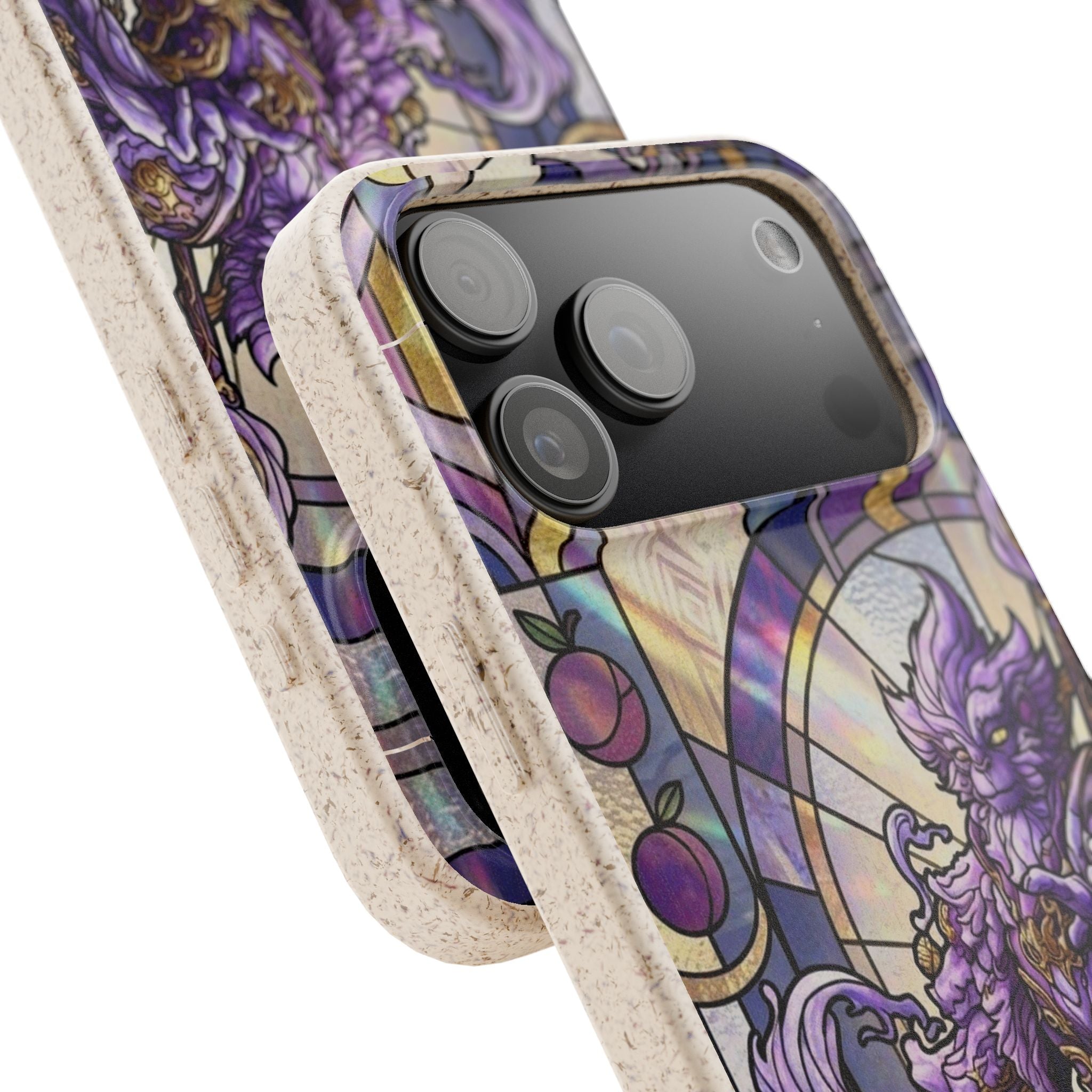 Special MOUMONS003 stained glass Biodegradable Phone Case