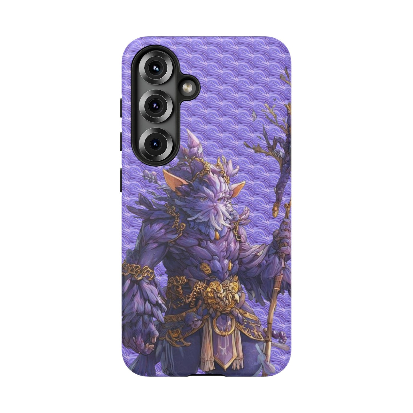MOUMONS004 Purple Fantasy Warrior Phone Case – "Smoothie Waguizi" Art Protective Cover