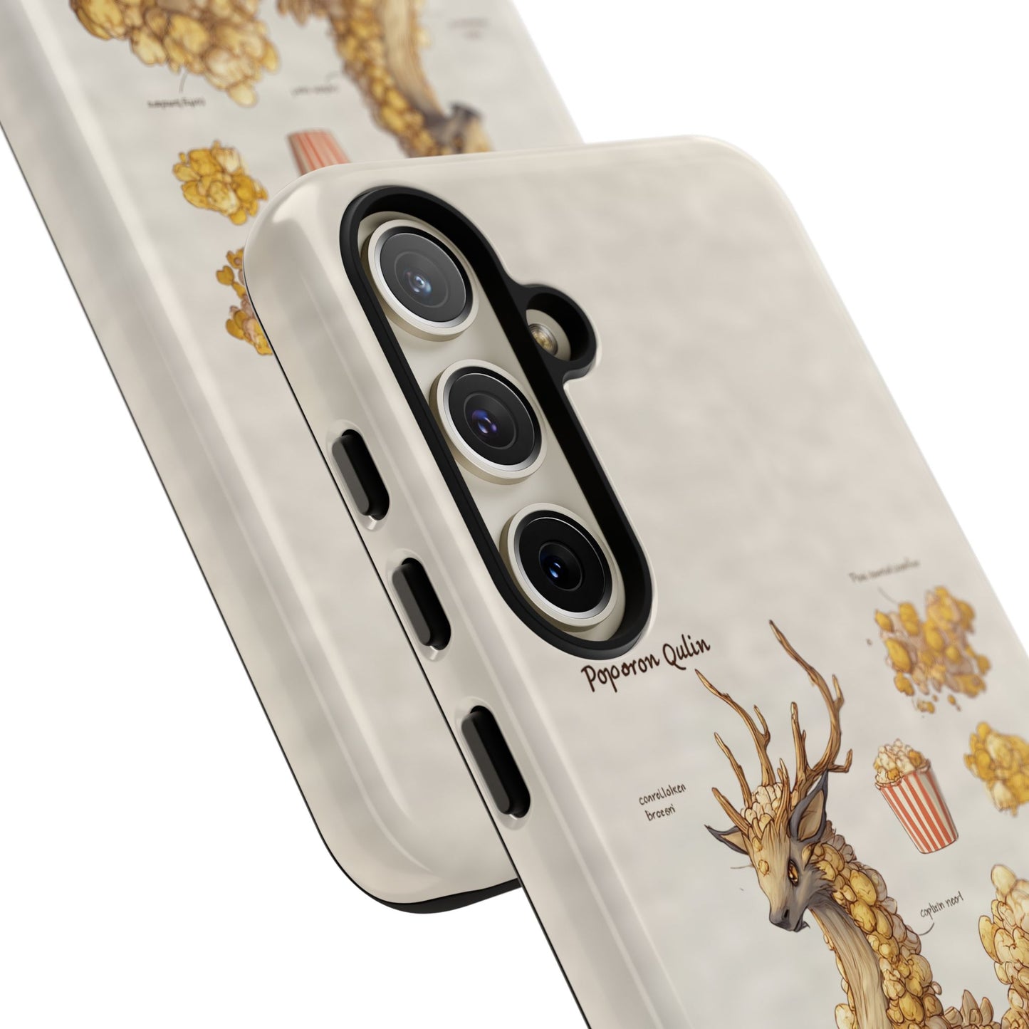 MOUMONS002 Popcorn Quill Phone Case — Cute Popcorn Creature Protective Cover