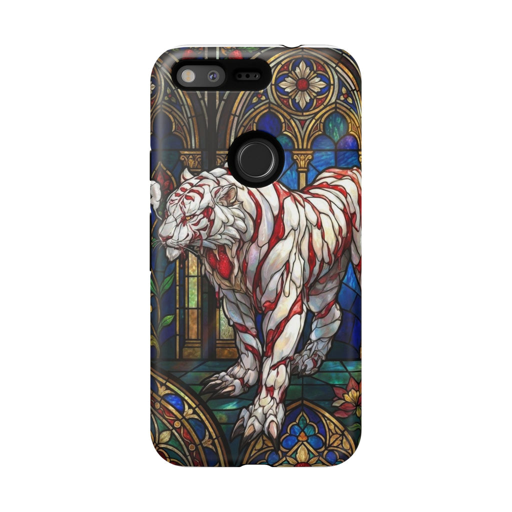MOUMONS0011 special Stained Glass Phone Case — Protective Tough Case with Gothic Cathedral Design