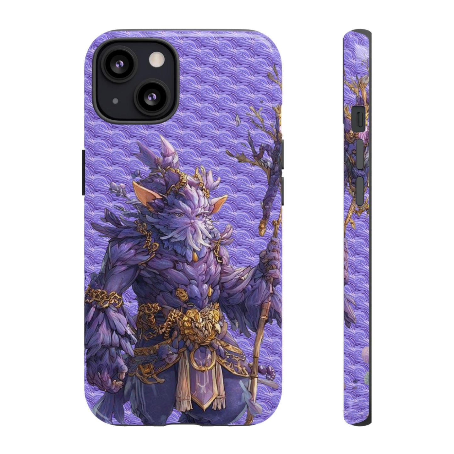 MOUMONS004 Purple Fantasy Warrior Phone Case – "Smoothie Waguizi" Art Protective Cover