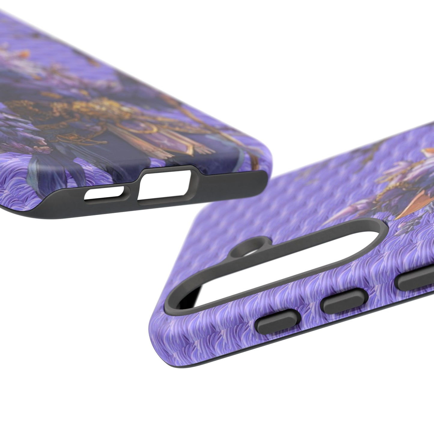 MOUMONS004 Purple Fantasy Warrior Phone Case – "Smoothie Waguizi" Art Protective Cover