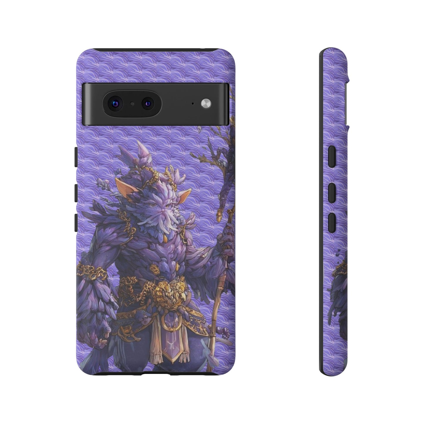 MOUMONS004 Purple Fantasy Warrior Phone Case – "Smoothie Waguizi" Art Protective Cover