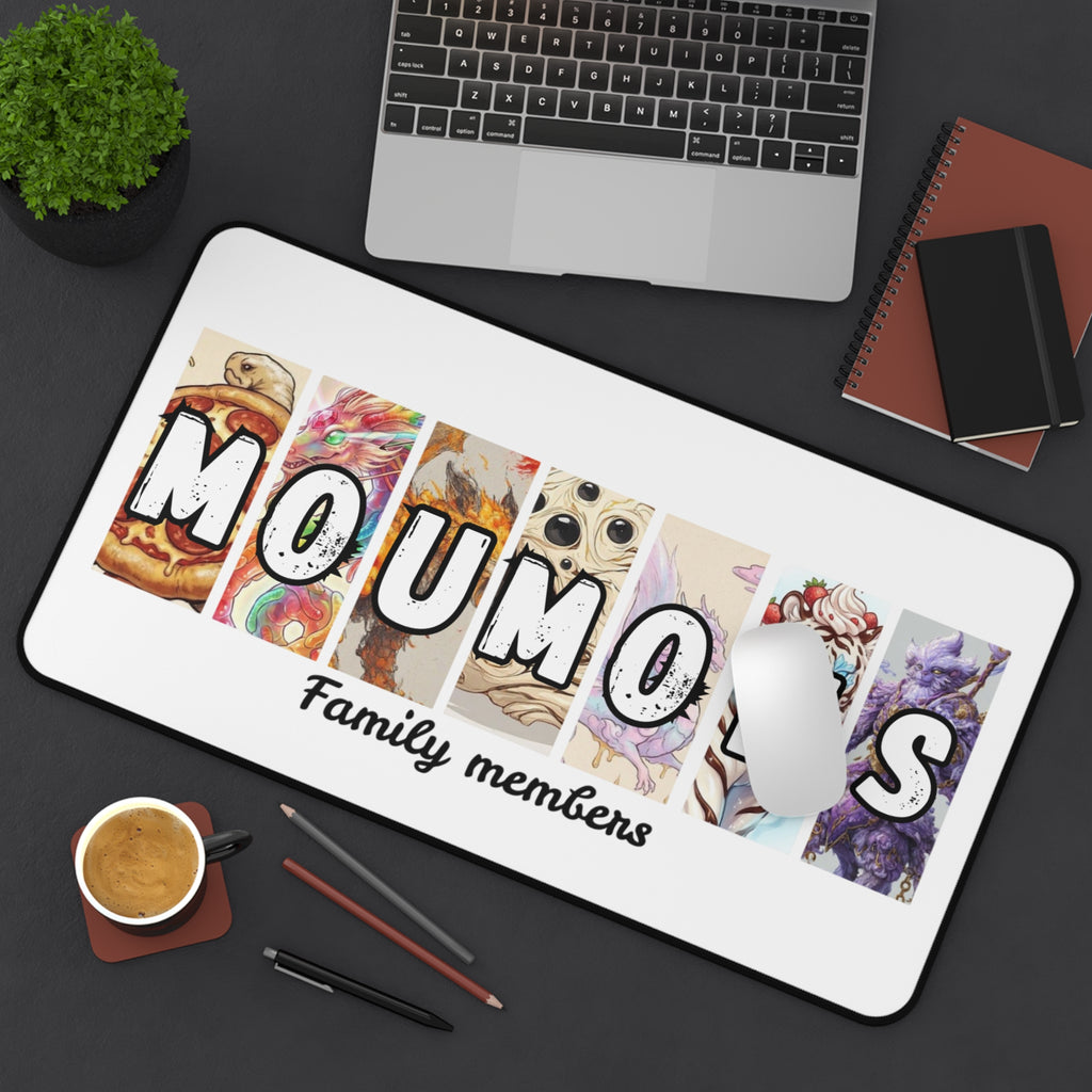 Moumoms Family Members Desk Mat