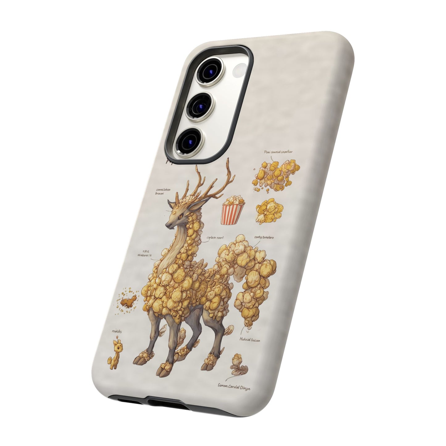 MOUMONS002 Popcorn Quill Phone Case — Cute Popcorn Creature Protective Cover
