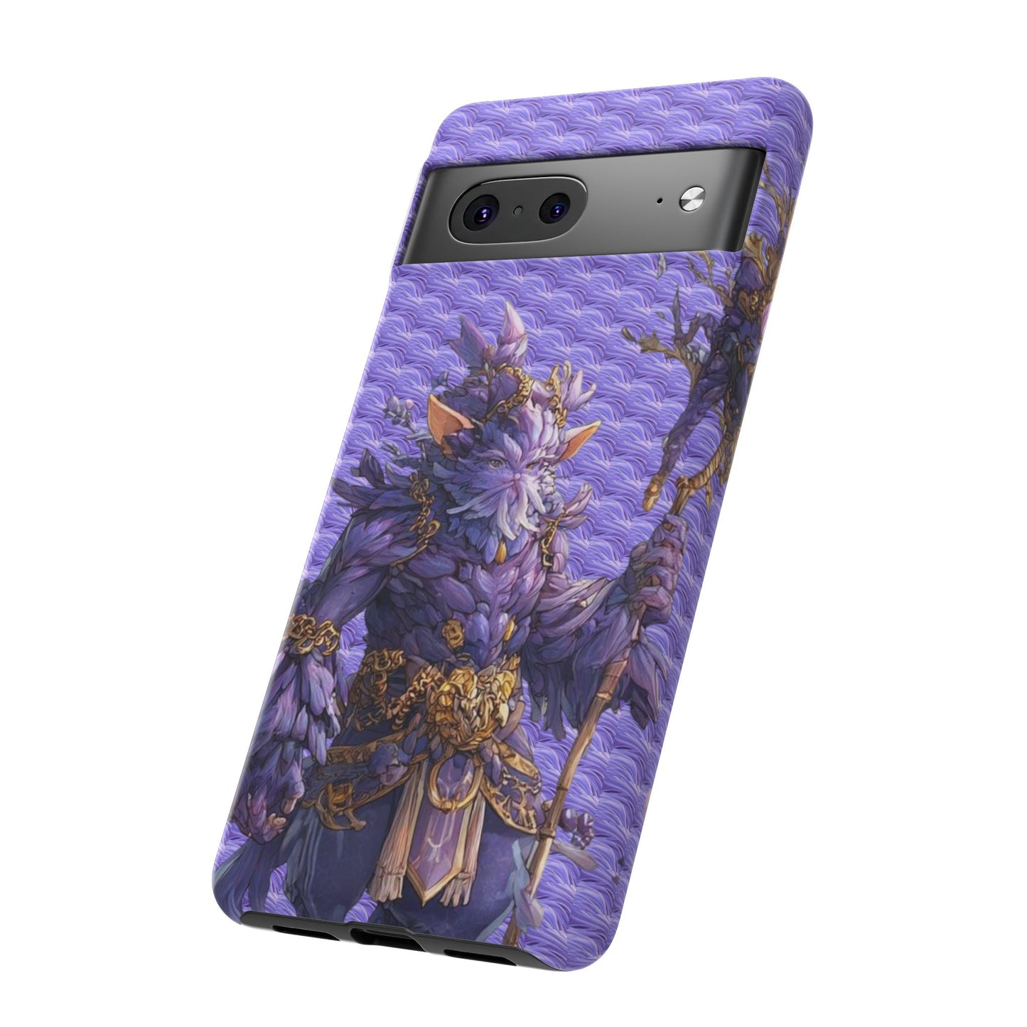 MOUMONS004 Purple Fantasy Warrior Phone Case – "Smoothie Waguizi" Art Protective Cover