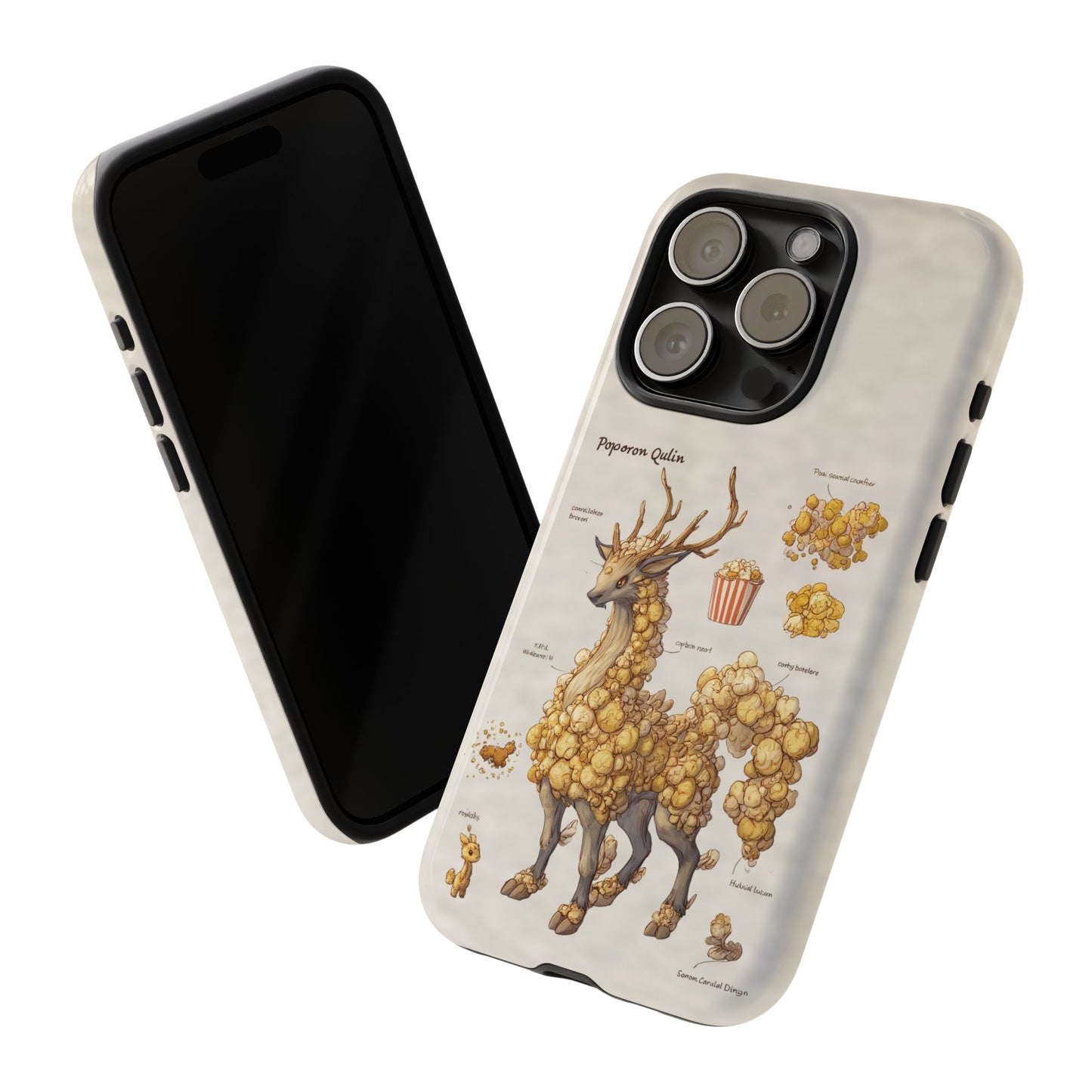 MOUMONS002 Popcorn Quill Phone Case — Cute Popcorn Creature Protective Cover