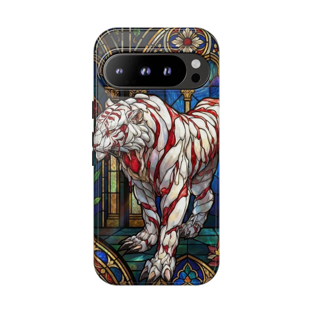 MOUMONS0011 special Stained Glass Phone Case — Protective Tough Case with Gothic Cathedral Design