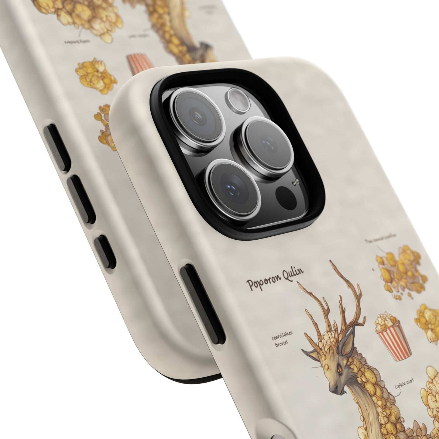 MOUMONS002 Popcorn Quill Phone Case — Cute Popcorn Creature Protective Cover