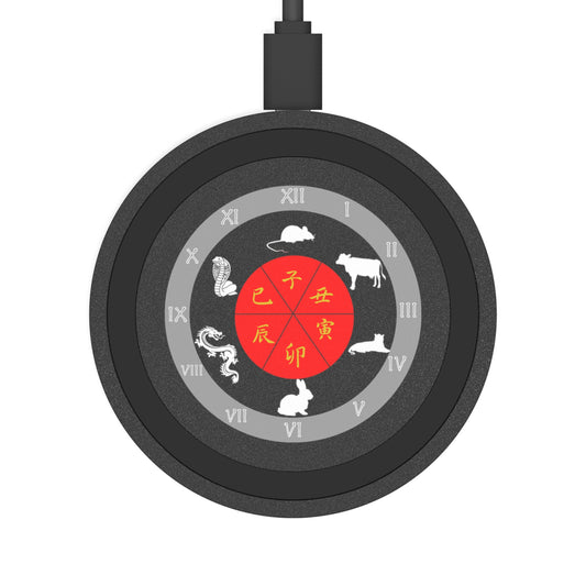 Wireless Charging Pad with Zodiac Design, Astrology Accessories, Unique Tech Gifts, Desk Decor, Lunar New Year Decoration