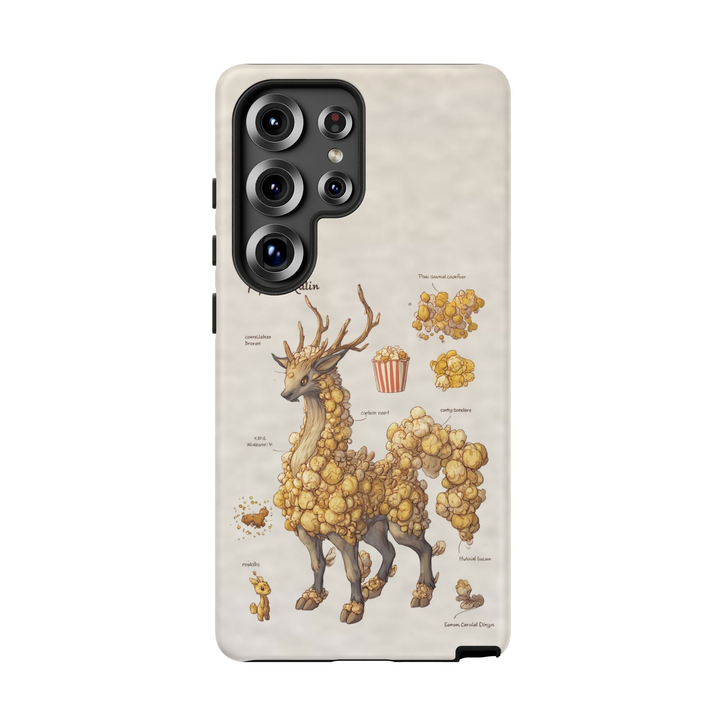 MOUMONS002 Popcorn Quill Phone Case — Cute Popcorn Creature Protective Cover