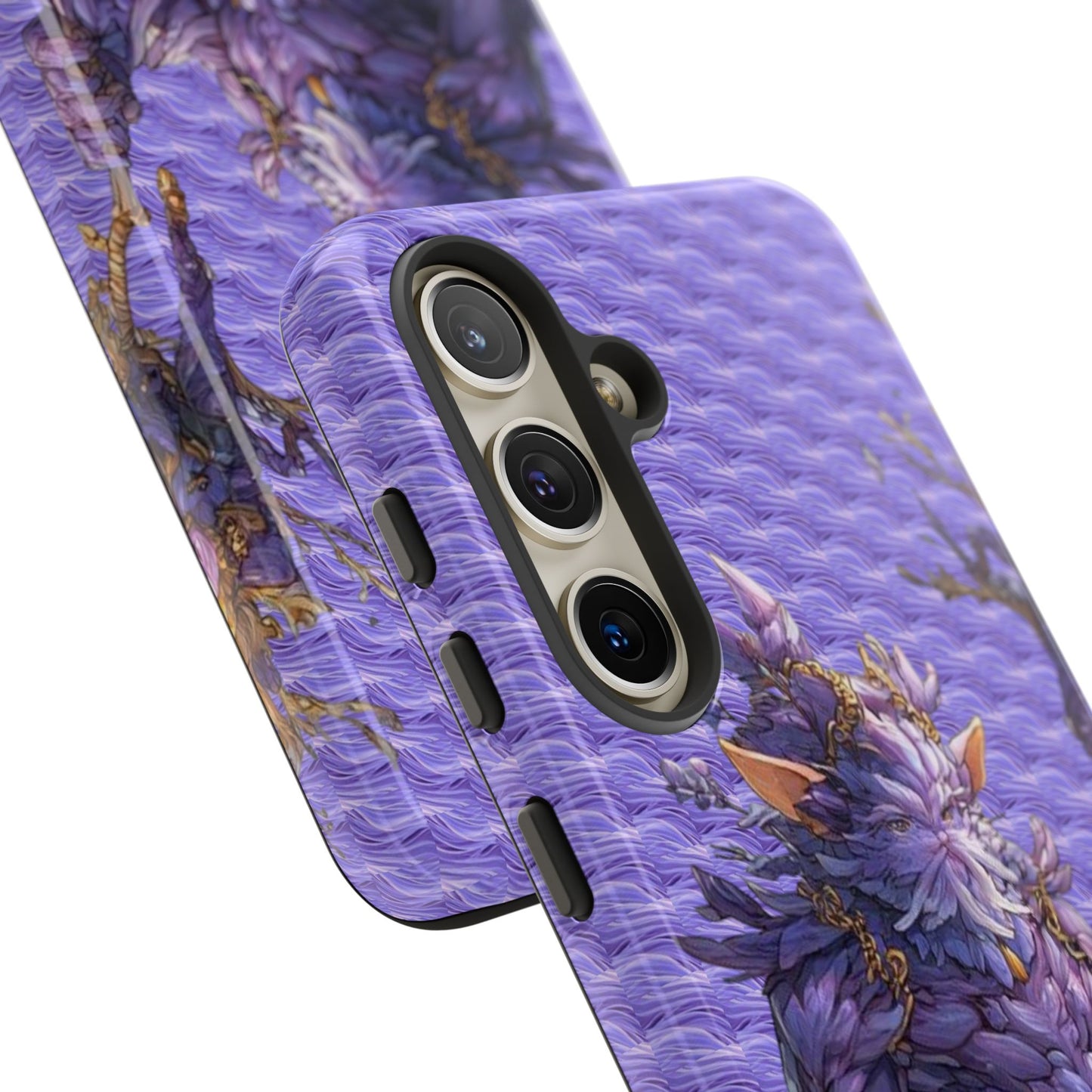 MOUMONS004 Purple Fantasy Warrior Phone Case – "Smoothie Waguizi" Art Protective Cover