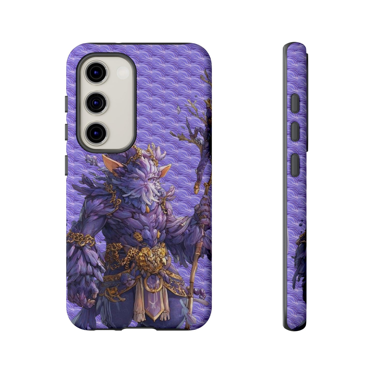 MOUMONS004 Purple Fantasy Warrior Phone Case – "Smoothie Waguizi" Art Protective Cover