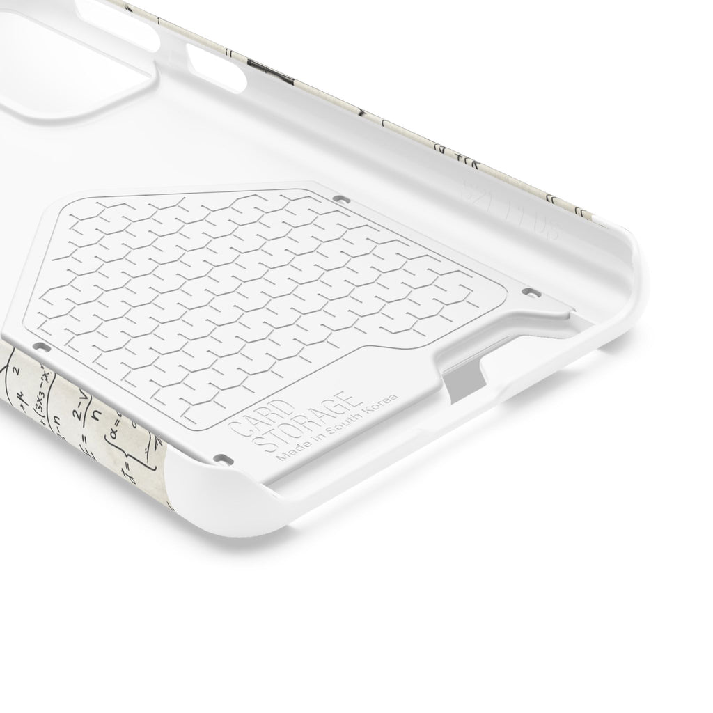 A001 Math Formula Phone Card Case — Scientific Equations Card Holder Phone Case