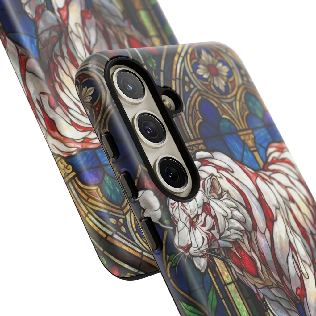 MOUMONS0011 special Stained Glass Phone Case — Protective Tough Case with Gothic Cathedral Design