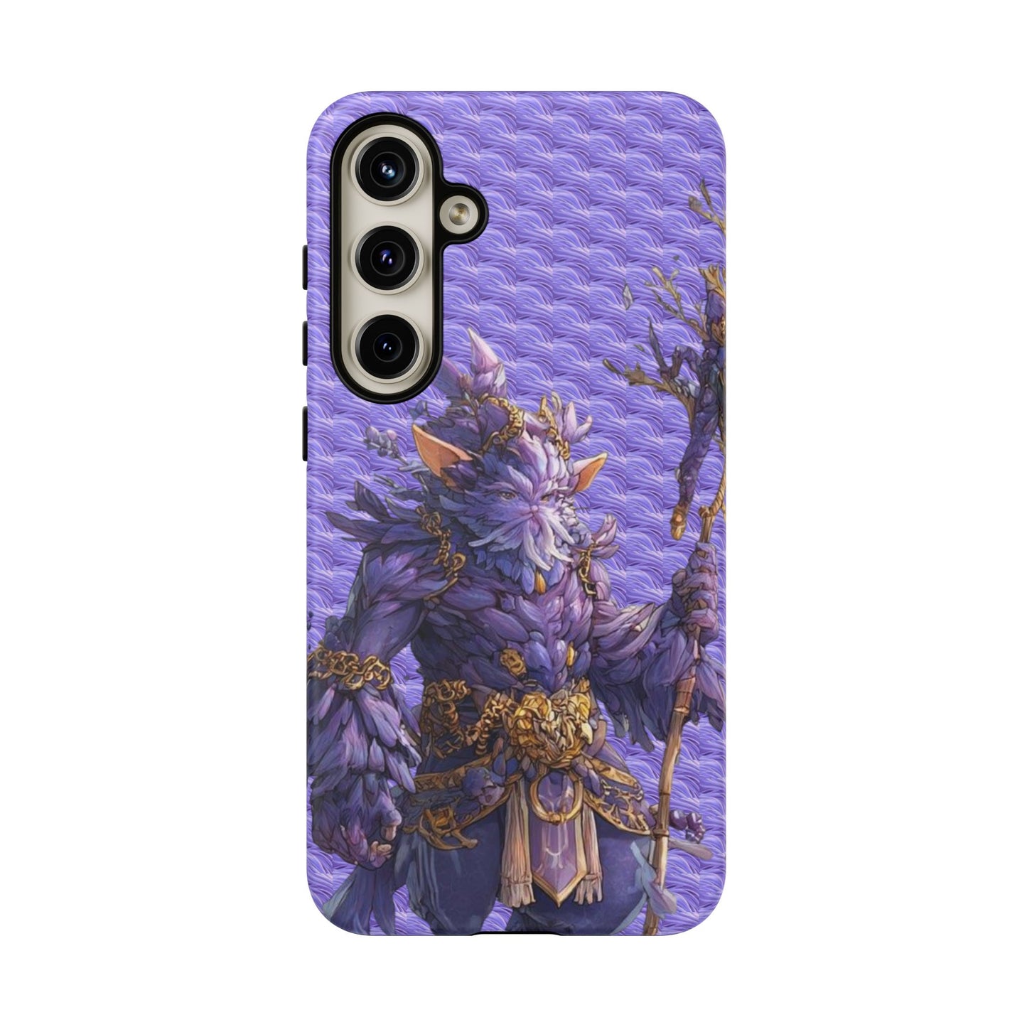 MOUMONS004 Purple Fantasy Warrior Phone Case – "Smoothie Waguizi" Art Protective Cover