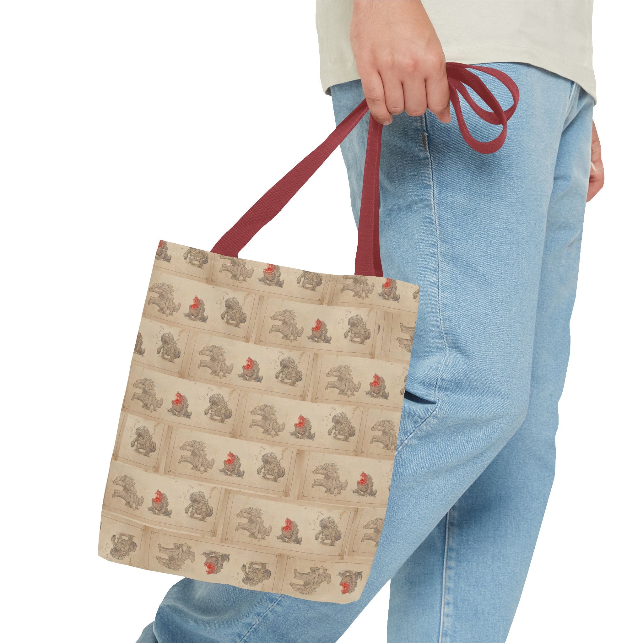 MOUMONS006 Tote Bag — Cute Retro Dog Shopper