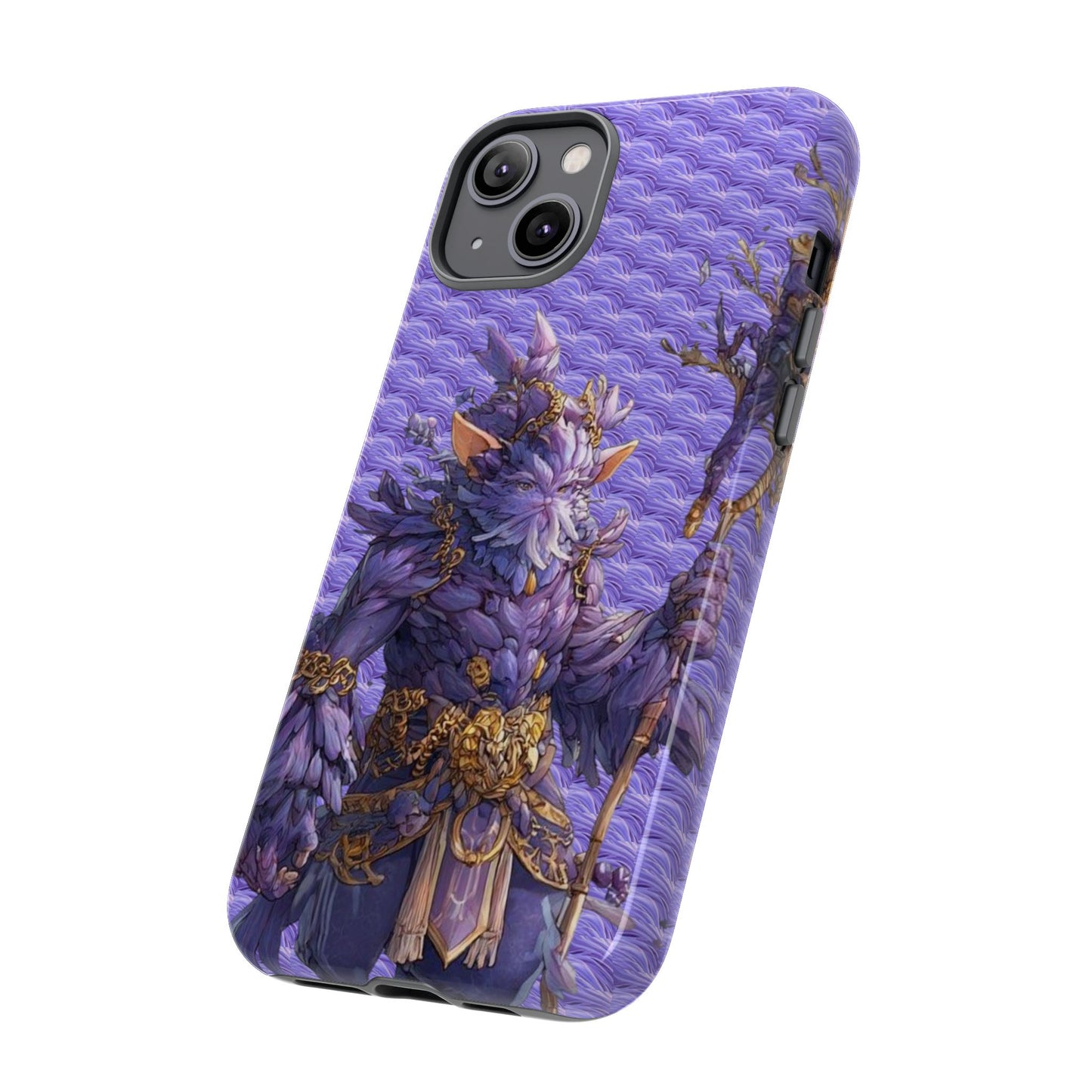 MOUMONS004 Purple Fantasy Warrior Phone Case – "Smoothie Waguizi" Art Protective Cover