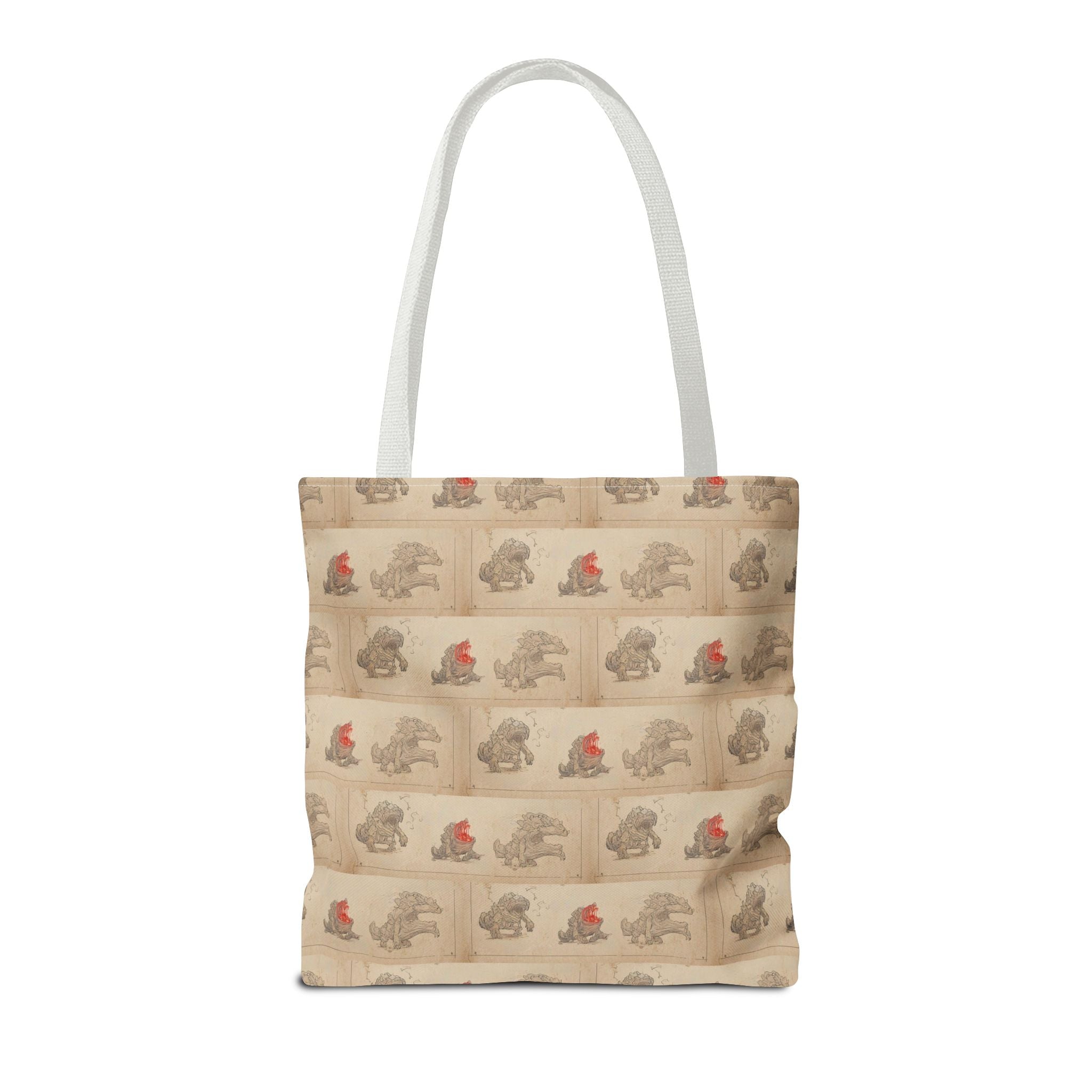 MOUMONS006 Tote Bag — Cute Retro Dog Shopper