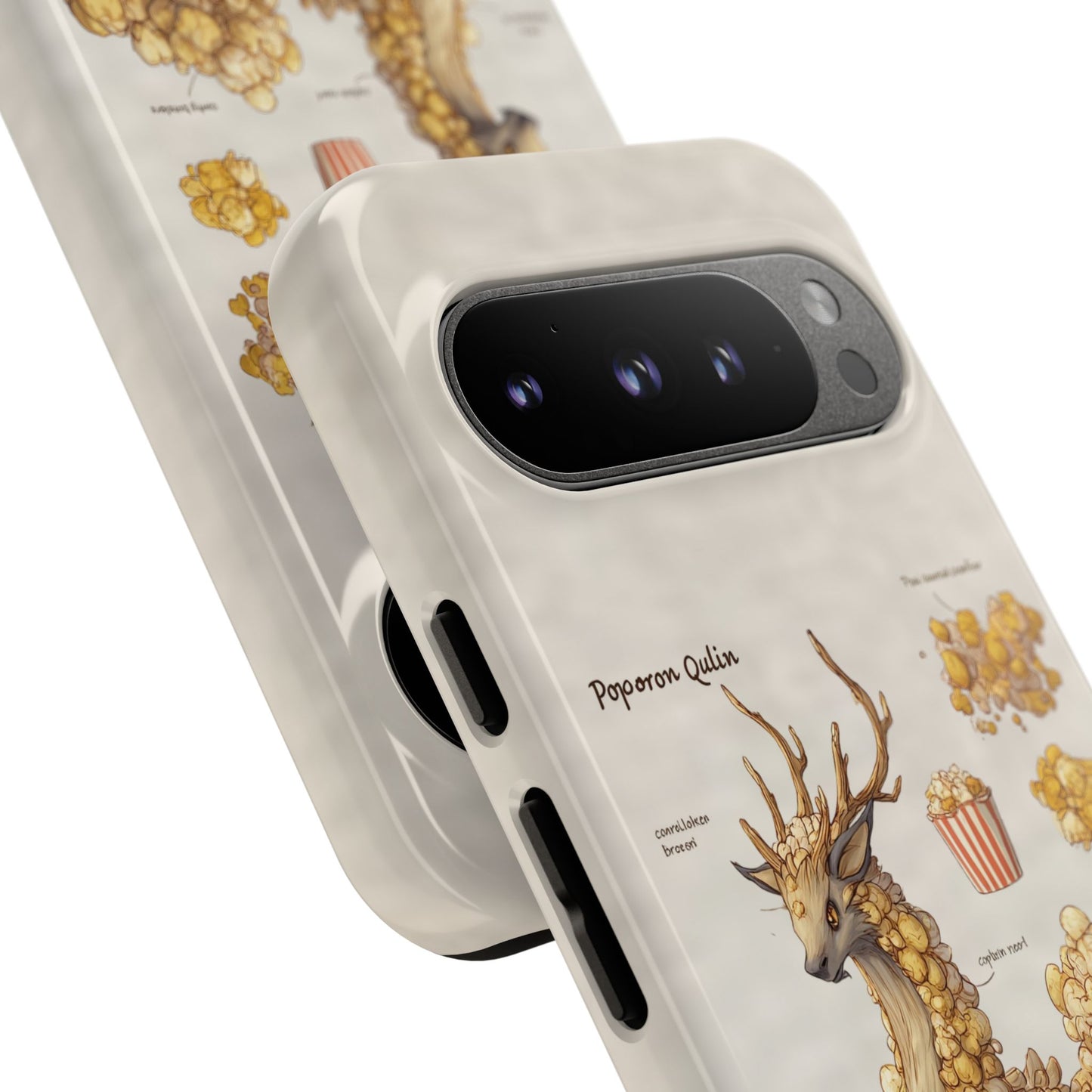 MOUMONS002 Popcorn Quill Phone Case — Cute Popcorn Creature Protective Cover