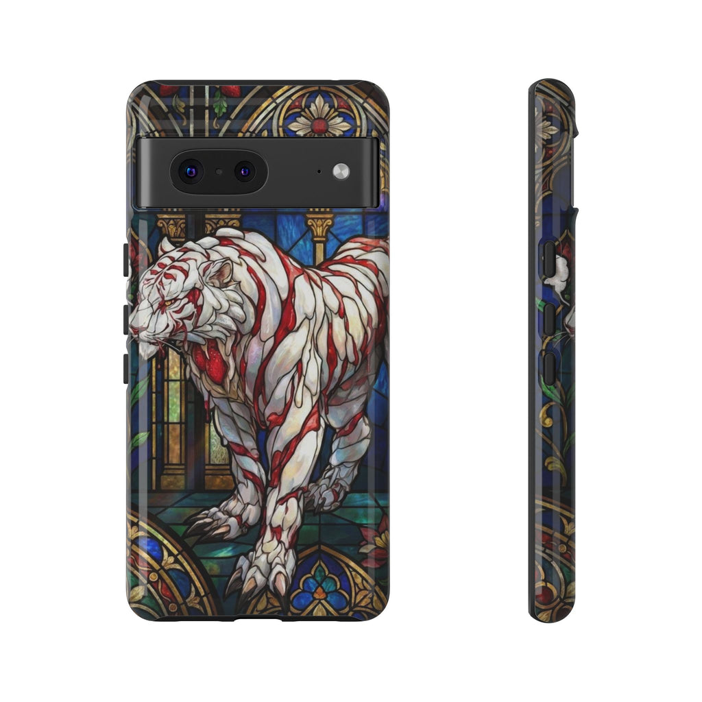 MOUMONS0011 special Stained Glass Phone Case — Protective Tough Case with Gothic Cathedral Design