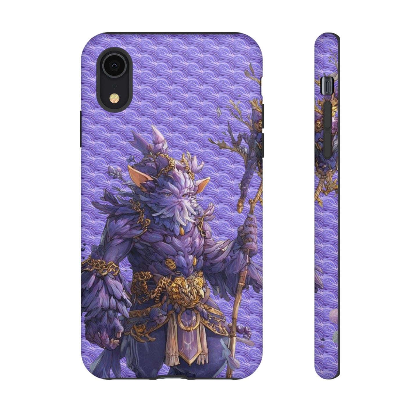 MOUMONS004 Purple Fantasy Warrior Phone Case – "Smoothie Waguizi" Art Protective Cover